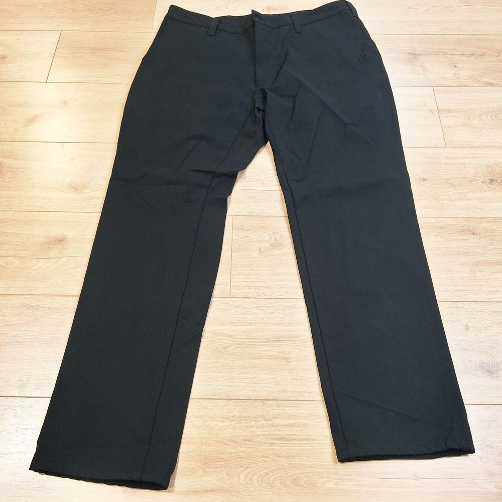 1620 Pants Mens 44x34 Black Chino Stretch Workwear Spandex Made USA Pockets